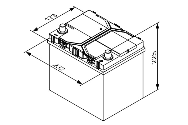 Bosch Startbatteri EFB, S4E EFB-batteri 12V 65 ah 600 A