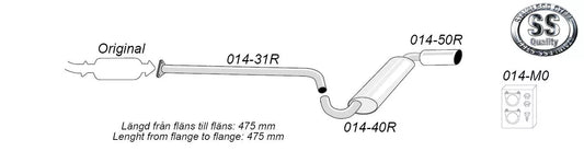 Mazda MX-5 NA 97-98 Sportsystem 1*100 / 014-H1R