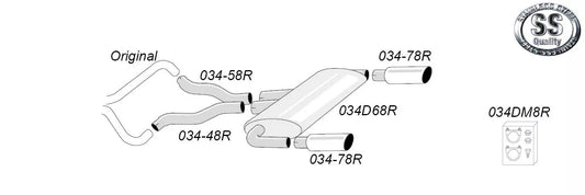 BMW E90 E92 335i Sportsystem 2*100