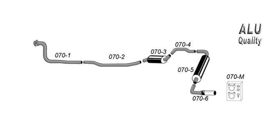 Sportavgassystem Volvo 240 Turbo 81-85