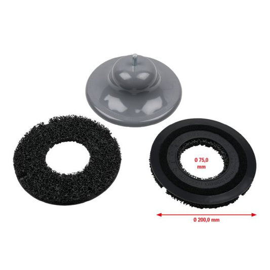 KS TOOLS hjulnavslipsats, Ø 200 mm, 3-delars