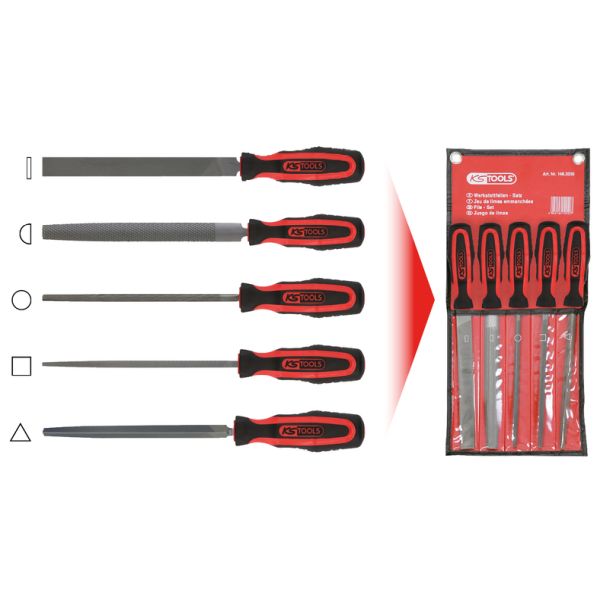 KS TOOLS Verkstadsfilsats