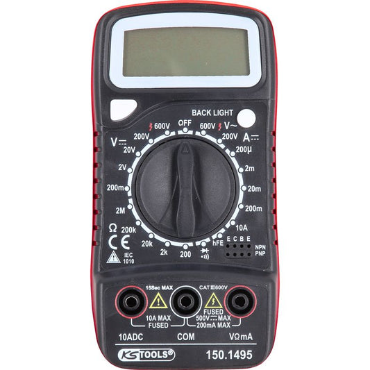 KS TOOLS Digital multimeter inkl. kontrollspets