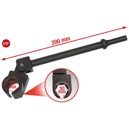 KS TOOLS Vibrations-Lambda-sonder-upplåsningsverktyg 22 mm