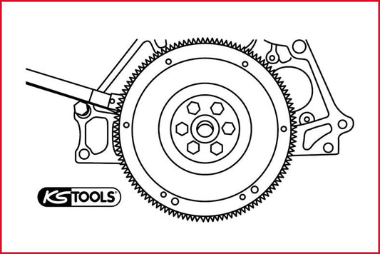 KS TOOLS Svänghjul-hållnyckel, 255 mm