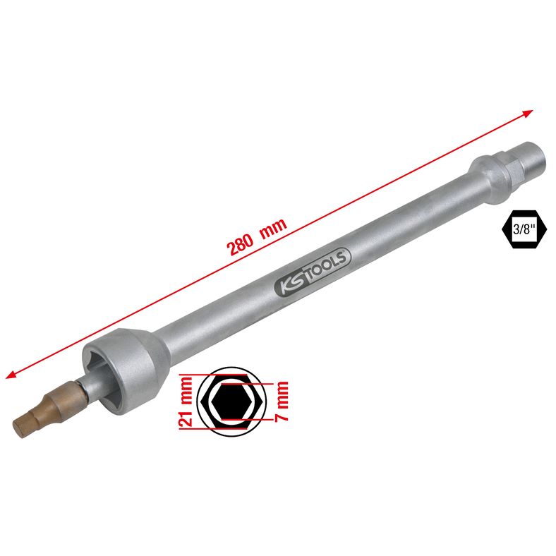 KS TOOLS 3/8" Special stötdämpare-upplåsningsverktyg för Mercedes V-Klass Specialverktyg