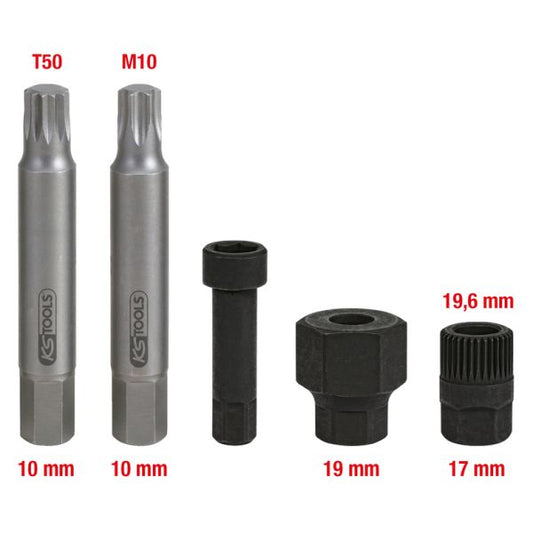 KS TOOLS ljusmaskiner-kombinyckelsats, 5-delars.