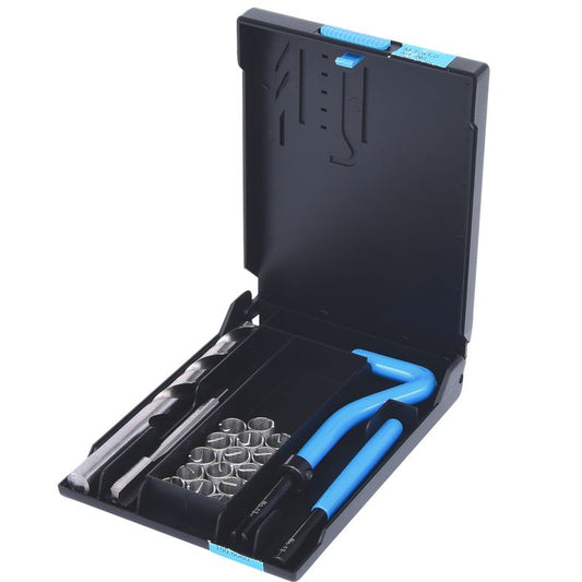 KS TOOLS Nirostål gäng-reparation-sats M10x1,0x14mm, 19-delars