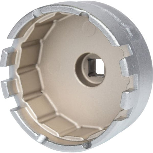 KS TOOLS 3/8" oljefilter-nyckel, SW 64,5mm, 14 ytor