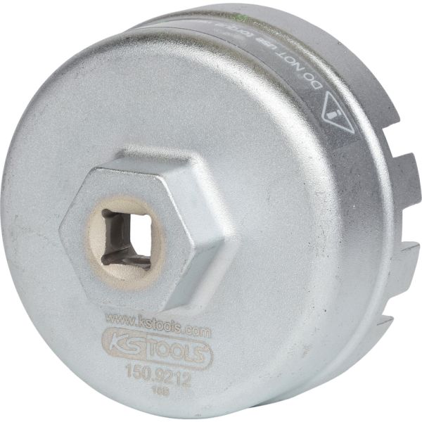 KS TOOLS 3/8" oljefilter-nyckel, SW 64,5mm, 14 ytor