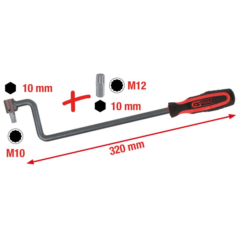 KS TOOLS Spårinställningsnyckel för Mercedes, 3-delars Specialverktyg