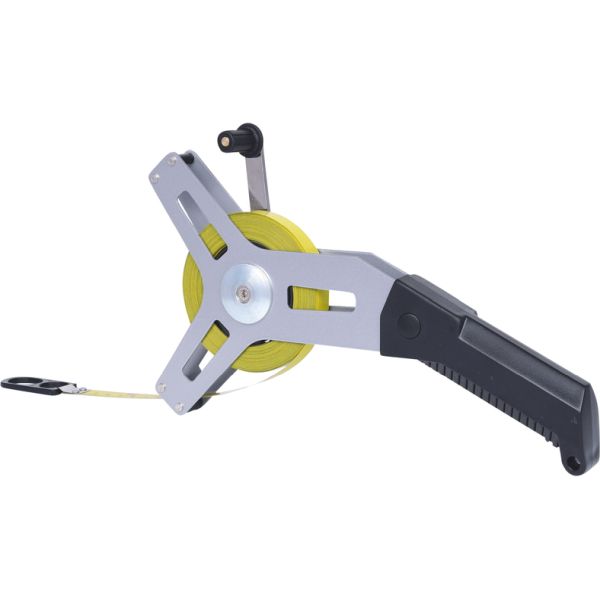 KS TOOLS okapslat måttband, med gult stålband, 20m