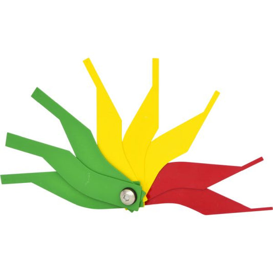 KS TOOLS Brombelägg-slitagemallspektrum-sats, 8-delars