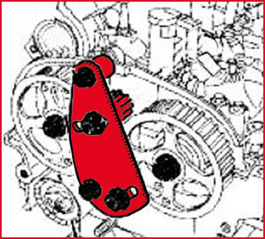 KS TOOLS Kamaxelhjul-fastsättningsverktyg KS400.9025
