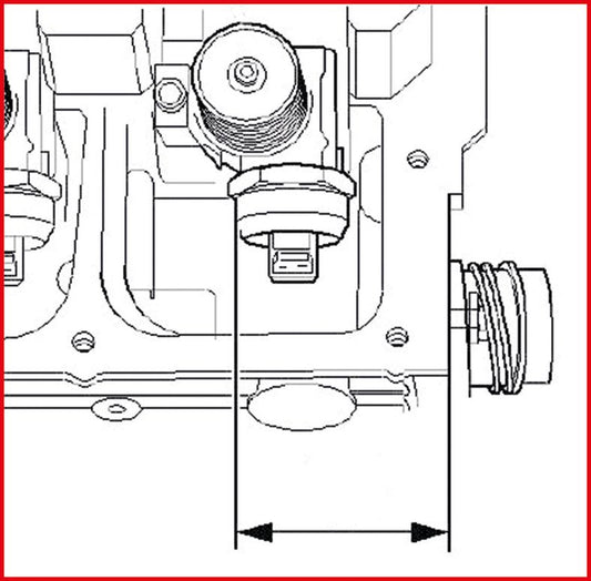 KS TOOLS Pump-munstycke inställningstolk, 3 cylinder