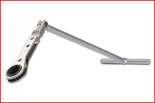 KS TOOLS Glödstift-T-handtag-ringspärr-lyftskallra, 10mm