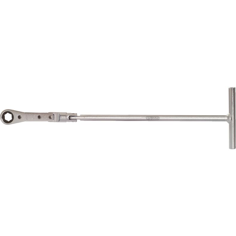 KS TOOLS Glödstift-T-handtag-ringspärr-lyftskallra, 10mm