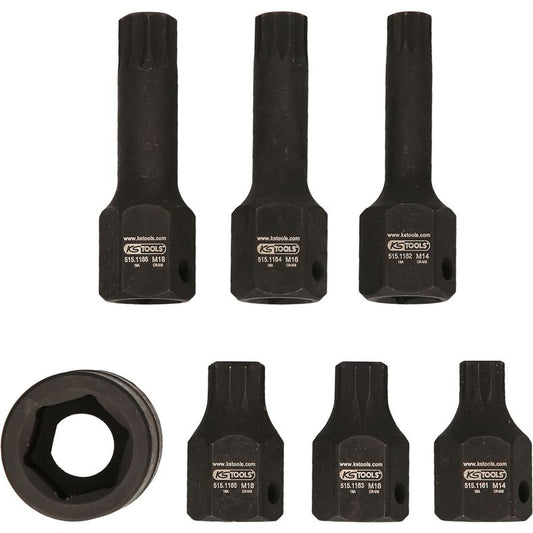 KS TOOLS XZN Kraftbitshylssats 1/2