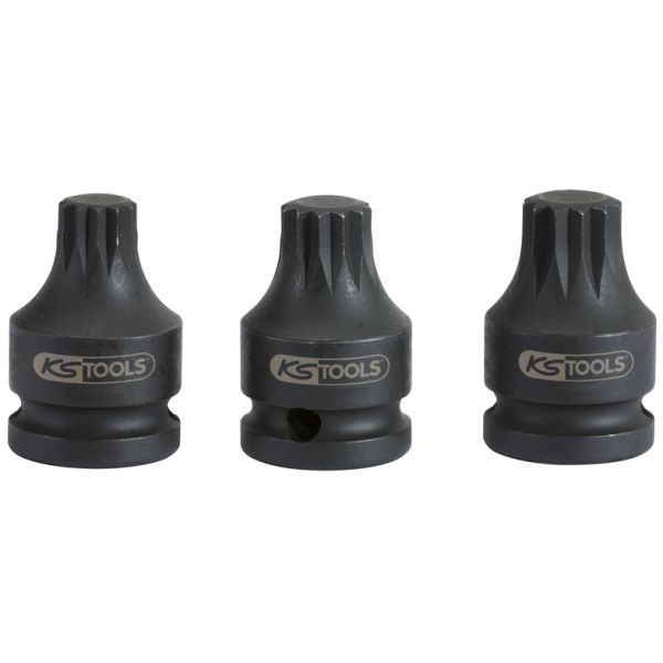 KS TOOLS XZN Kraftbitshylsa 1/2" 3-Delar
