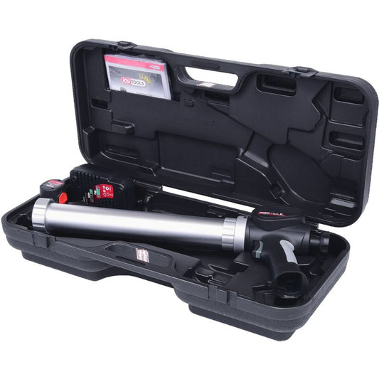 KS TOOLS Batteridriven limpistol Uppladdnigsbart batteri-kartusch-pistol 600 ml med 1 uppladdning
