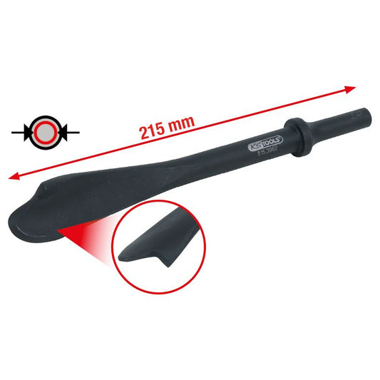 KS TOOLS Tryckluft-avgasrörskiljemejsel för innerrör 23 mm bred