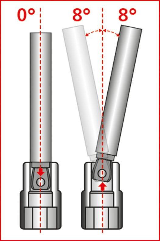 KS TOOLS 1/4" XXL Tippförlängning, 350 mm