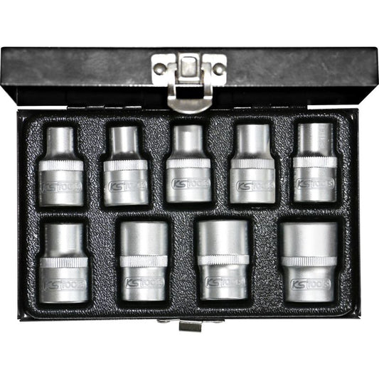KS TOOLS 1/2" TX-E hylssats 9-delars.E10-E24. KS911.4410
