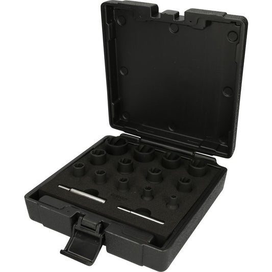 Spiralprofil krafthylssats 1/2, 1/4 KS TOOLS