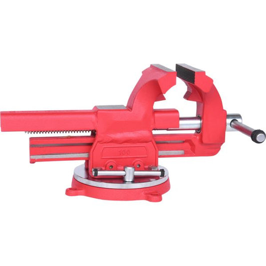 KS TOOLS skruvstock med rundtallrik, 100mm