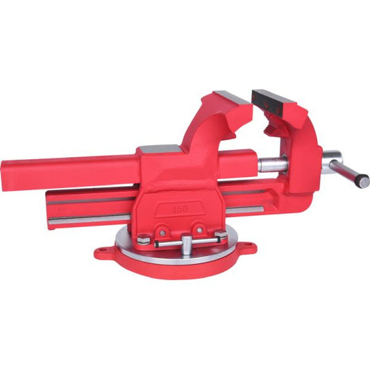 KS TOOLS skruvstock med rundtallrik, 150 mm