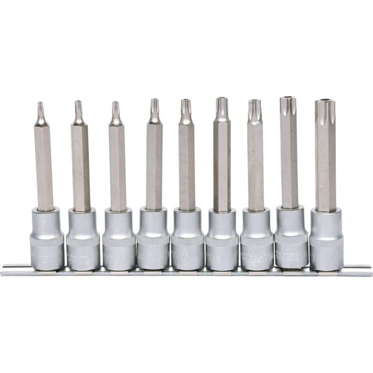 KS TOOLS 1/2" bit-hylssats 9-delars TB20-TB60 med stjärnhål. KS917.1790