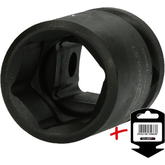 KS TOOLS 1/2" 6-kants krafthylsa 19mm