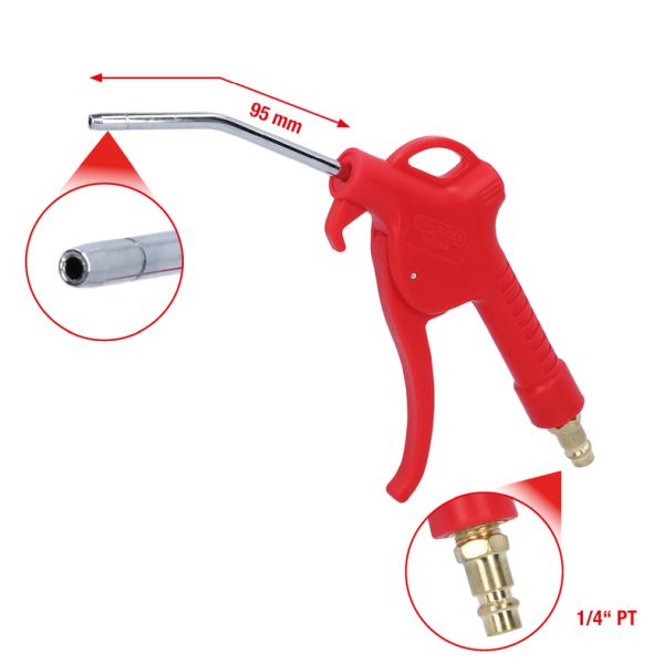 KS TOOLS Universell tryckluft-utblåspistol