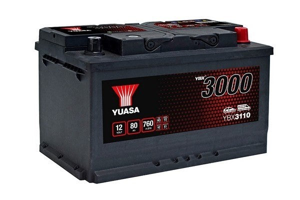 StartBatteri Yuasa YBX3110 12V 80Ah 760A