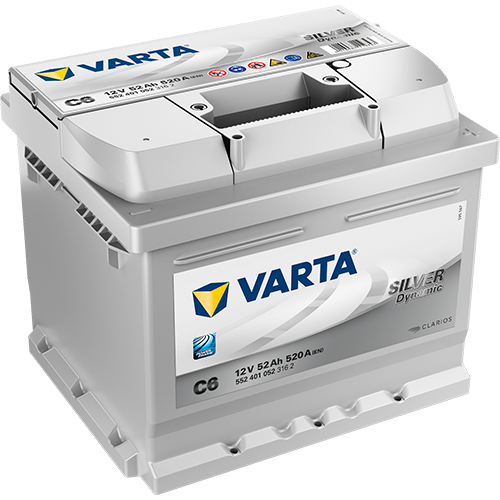 VARTA SILVER Dynamic C6, Bilbatteri 12V 52 ah 520 A