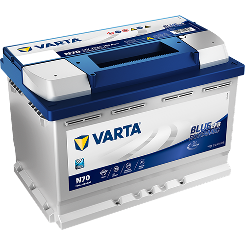 VARTA Bilbatteri BLUE Dynamic EFB Start-Stop 12V 70 ah 760 A