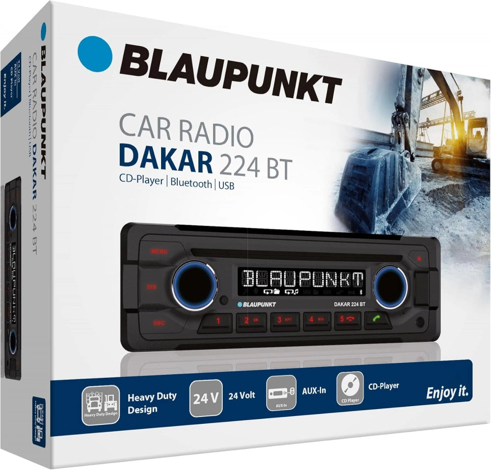 Blaupunkt Dakar 224, 24V stereo med Bluetooth och 2 par lågnivå med 4V