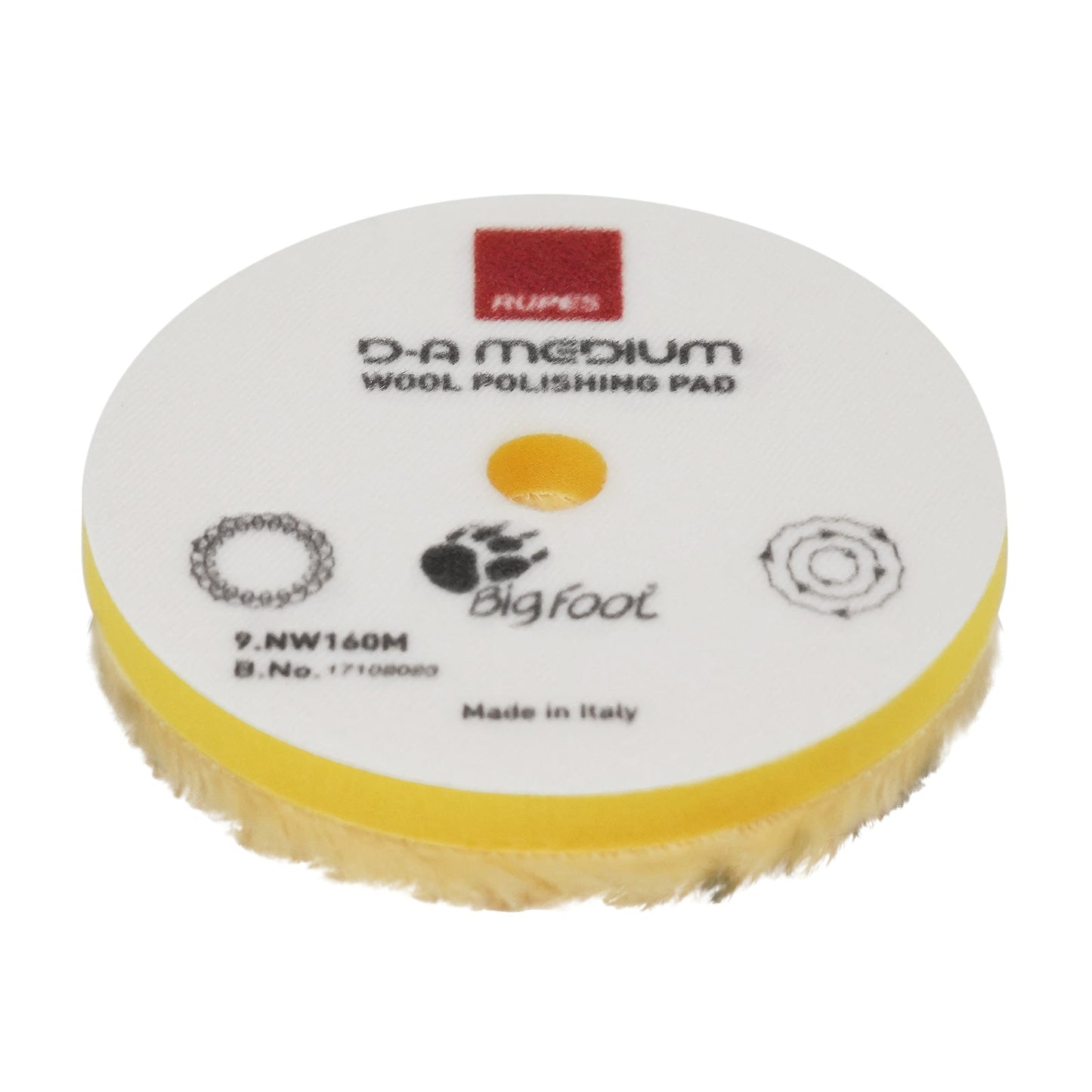 Ullrondell Rupes D-A Medium Wool - Oscillerande, 160 mm (9.NW160M)