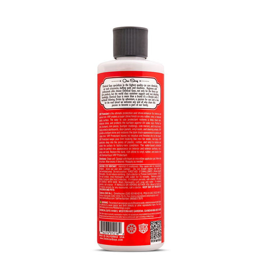 Chemical Guys VRP Dressing återupplivar plast, gummi och vinyl, 473 ml