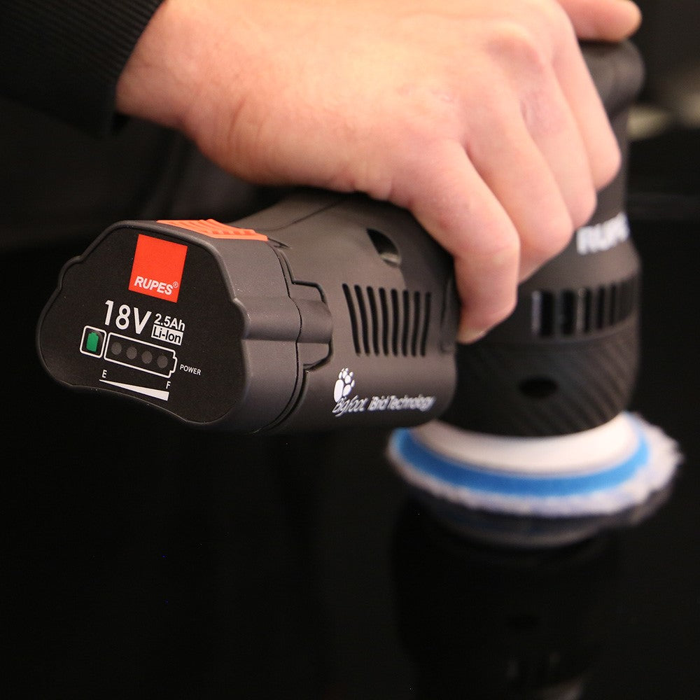 RUPES Polermaskin batteridriven oscillerande HLR75, 75 mm, LUX-kit