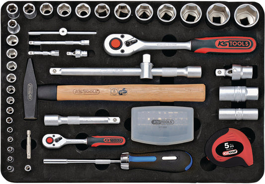 KS Tools Superlock Universal Verktygssats 127 delar – 1/4" + 1/2" – Art. 911.0727