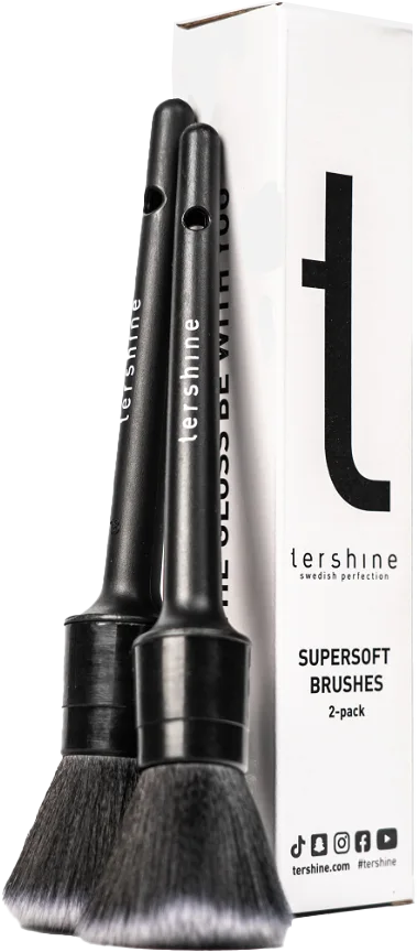 Tershine Supersoft Brushes, supermjuka penslar, 2-pack