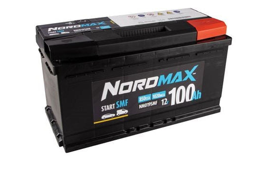 Startbatteri. Nordmax SMF 12V 100Ah 850A