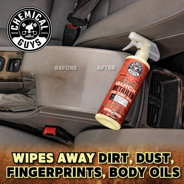 Chemical Guys Leather Quick Detailer återställer läder, 473 ml