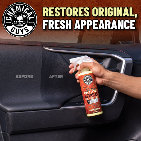 Chemical Guys Leather Quick Detailer återställer läder, 473 ml