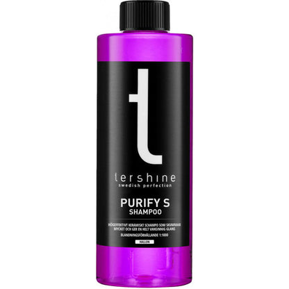 Tershine Purify S – Keramiskt bilschampo, hallondoft - 500 ml