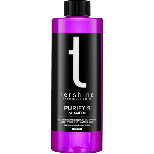 Tershine Purify S – Keramiskt bilschampo, hallondoft - 500 ml
