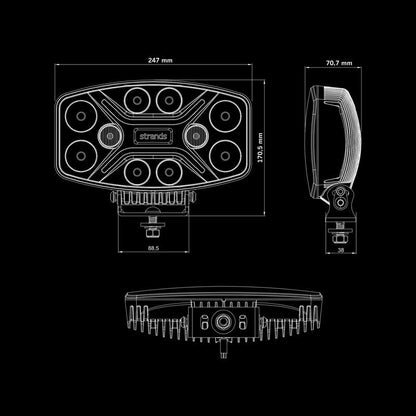 Strands Dark Knight Insane - Extraljus LED