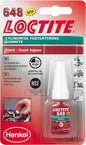 Loctite 648 Cylindrisk Fastlåsning, stark, Högpresterande Cylindrisk Limning för Metallkomponenter - 5 ml