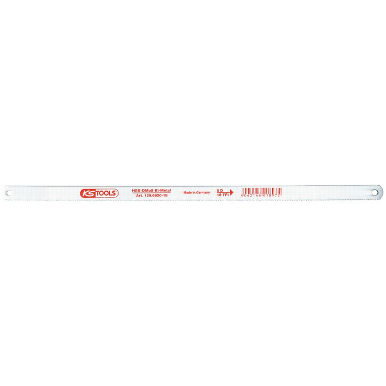 KS TOOLS HSS-Bi-Co 8 högpresterande metallsågblad, tandavstånd 0,8mm KS129.6620-32